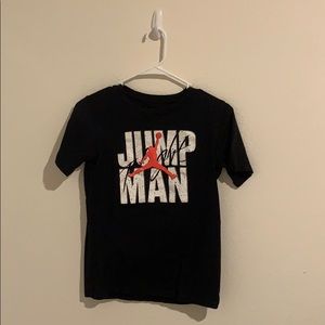 black jump man shirt